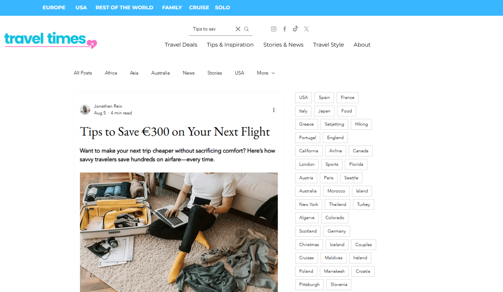 Tips to save 300€ on your next flight