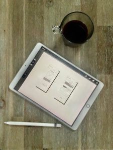 Photo ipad wireframe