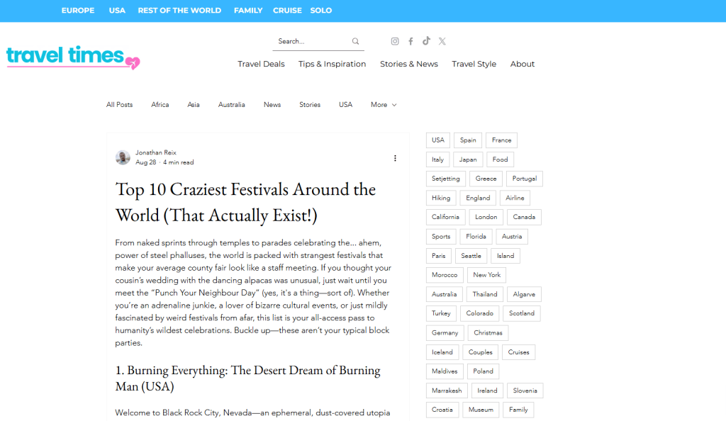 Top 10 craziest festival around the world