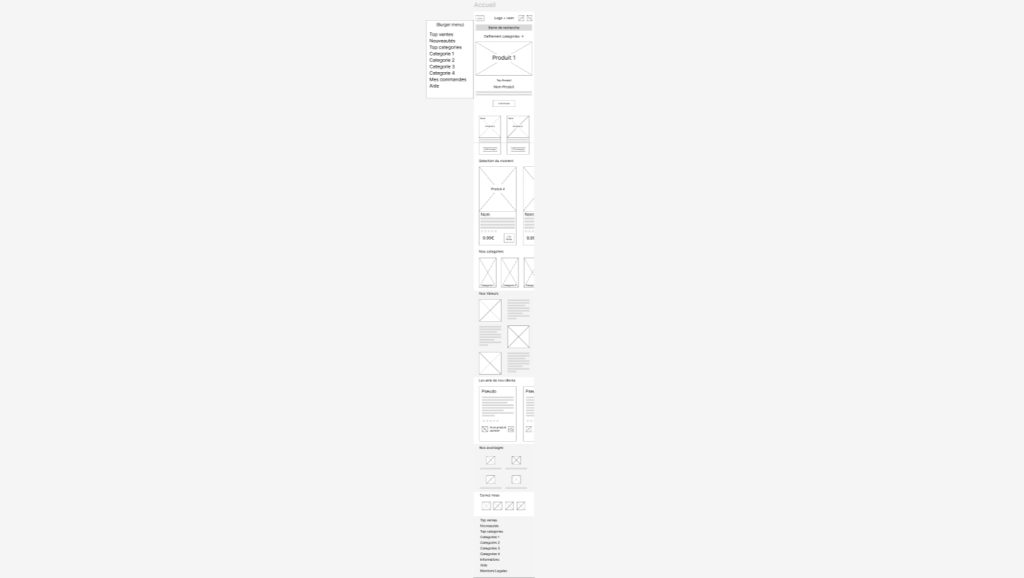 Wireframe Mobile Test Master